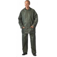 Костюм влагозащитный нейлоновый: куртка,  брюки зелёный (тип "ЛВ")