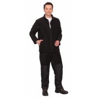 Костюм флисовый: "FITSYSTEM", куртка, брюки черный с накладками