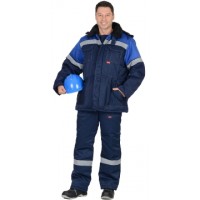 Костюм "ЛЕГИОНЕР 50": куртка , п/к., темно-синий с васильковым с СОП 50мм.
