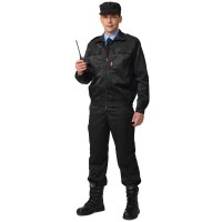 Костюм "Блокпост/Вымпел": куртка, брюки (тк. смесовая) черный