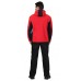 Куртка флисовая "ТЕХНО" (флис дублированный) красная с черным