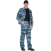Костюм "Блокпост/Вымпел": куртка, брюки (тк. смесовая) КМФ серый вихрь