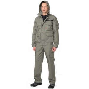 Костюм "Байкал" : куртка кор., брюки оливковый тк. Rodos (245 гр/кв.м)