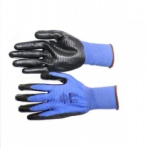 Перчатки "РифНит" (нейлон с черным нитрилом, рифленным покрытием,13-й класс вязки)